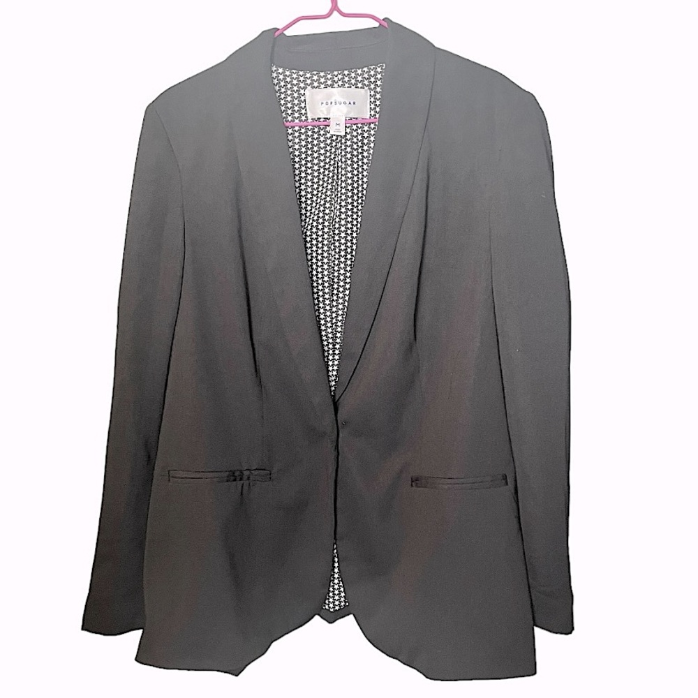 Popsugar star lined oversized blazer sz M